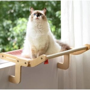 MEWOOFUN Cat Window Perch Lounge Mount Hammock Window Seat